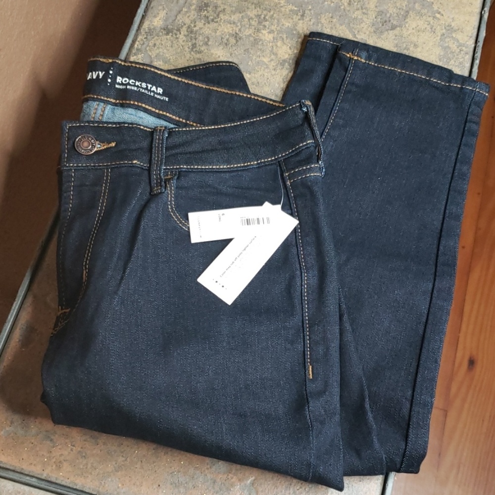 Old Navy Rockstar Highrise Jeans, 6 Long